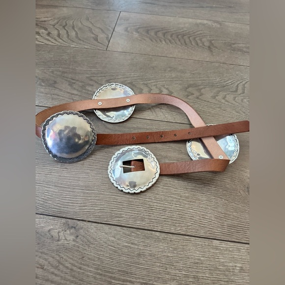Zara Leather Belt with Hewn brown main image 8
